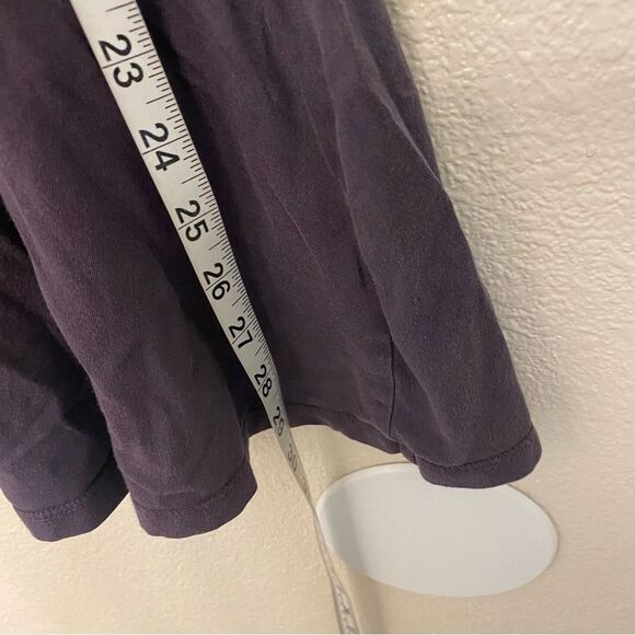 Old Navy Fit flare 3/4 long Sleeve basic Dress purple stars 100% cotton L 10-12 - Picture 5 of 7